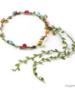 Corona de flores colores 18,5cm. diámetro